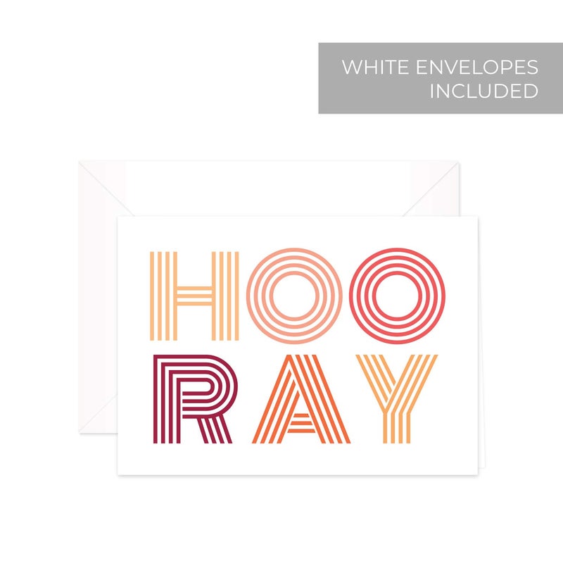 Canopy Street Yay Yippee Woohoo Congratulatory Note Cards / 24 All Occasion Blank Celebration Greeting Cards / 4 Festive Designs / 3 1/2" x 4 7/8" Congrats Graduation Celebration Event Cards - Image 2